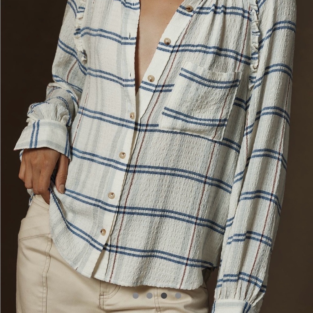 Pilcro Relaxed Plaid Buttondown Shirt XL